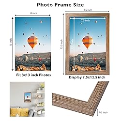 JCJMY 8x13 Picture Frame Rustic Brown for Wall