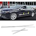 4Pcs Chrome Side Skirt Door Garnish Molding trim Fit For 2015 2016 2017 2018 2019 2020 Chevy Impala LTZ LT LS