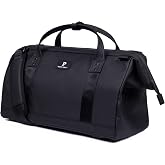 Portland Gear Cascade Compact Duffle Bag, 25L, Black | Weatherproof Construction Weekend Travel Bag, Interior Organization Pockets