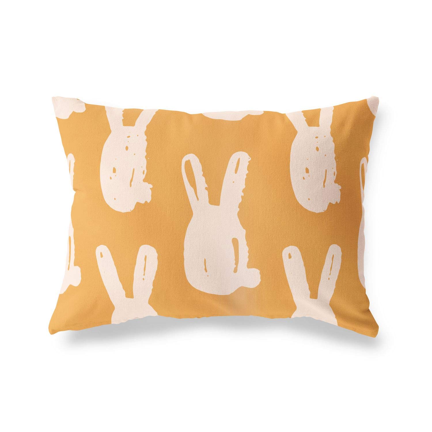 Bonamaison Decorative Cushion Cover Orange & Off White, Throw Pillow Covers, Home Decorative Pillowcases for Livingroom, Sofa, Bedroom, Size: 35x50 Cm - Designed and Manufactured in Turkey