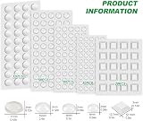 SenZee Clear Rubber Bumper Pads 202 Pcs Self Adhesive Cabinet Door Stoppers view 2