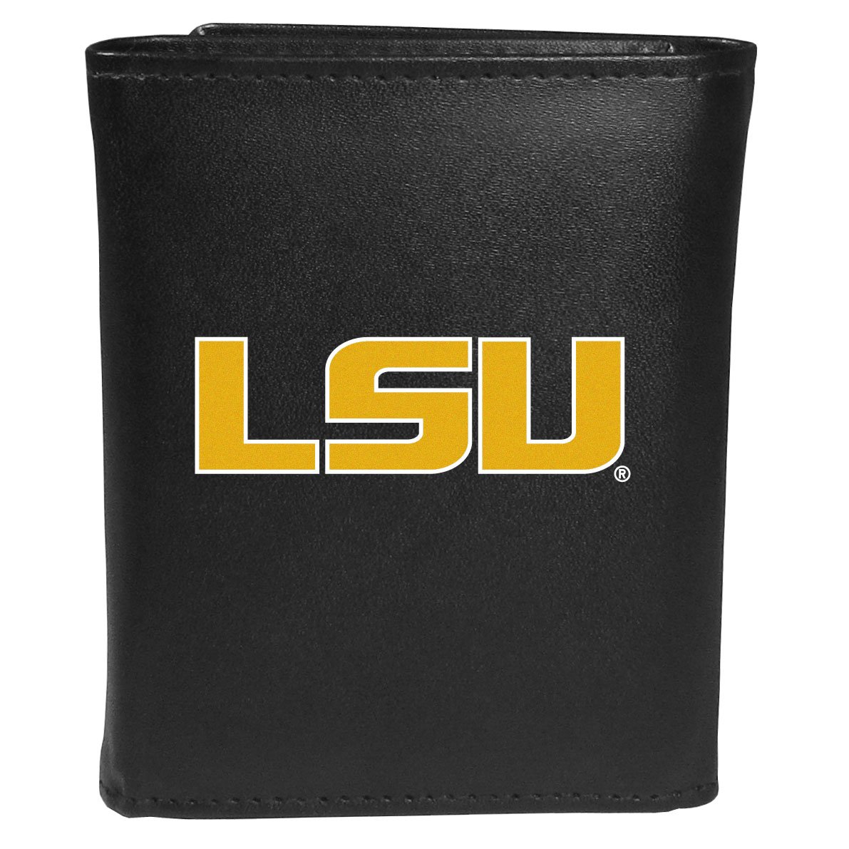 Siskiyou Sports NCAA LSU Tigers Tri-fold Wallet Large Logo, Black — image 1