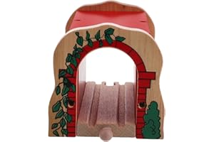 TOBBOMEY Wooden Train Track Train Craft Wood Train Tunnel Train Models Train Train Model Kit