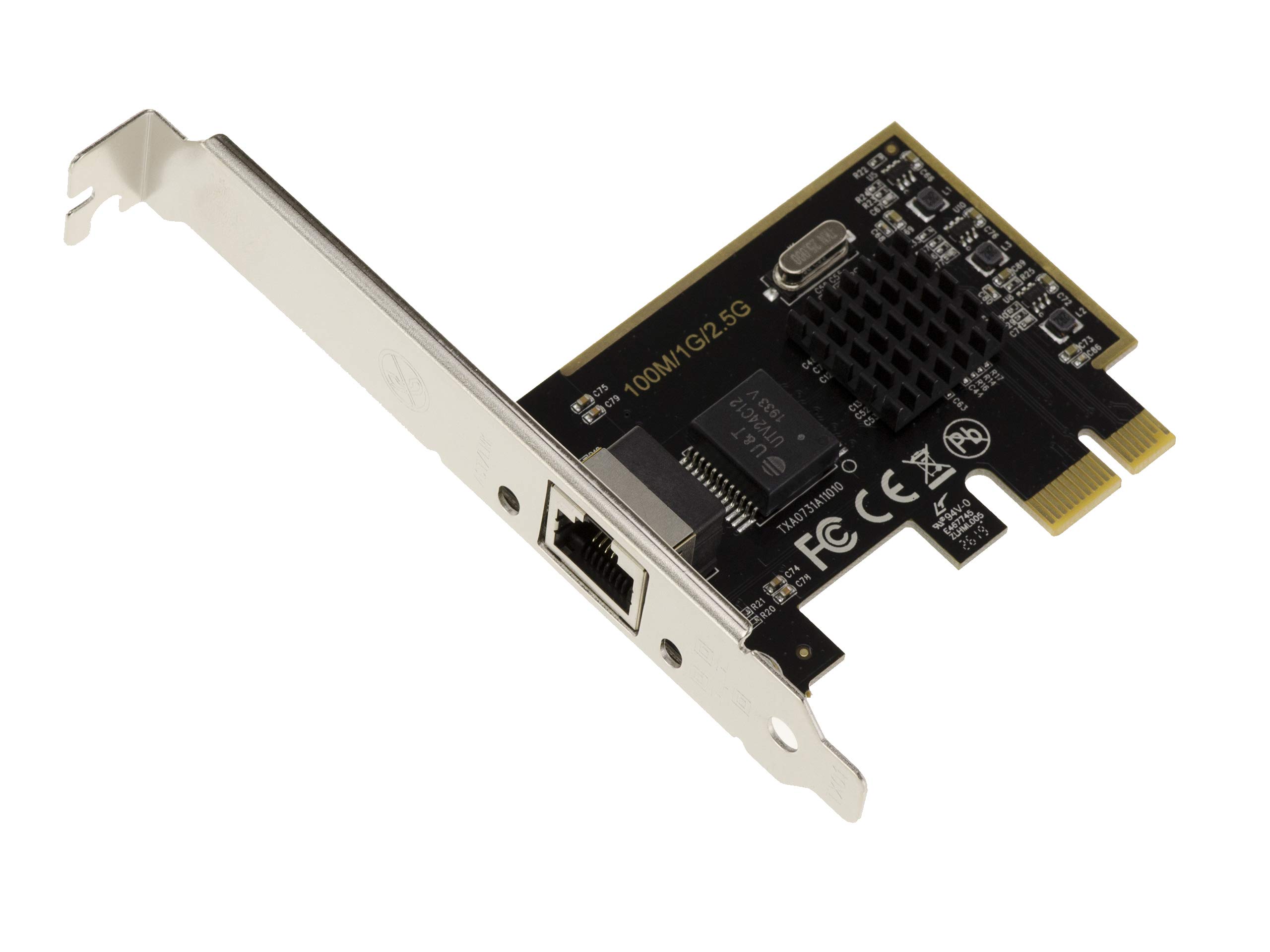 KALEA-INFORMATIQUE PCIe 2.5 Gigabit ethernet 10 100 1000 1G 2.5G network controller card with RJ45 connector and Realtek RTL8125 chipset