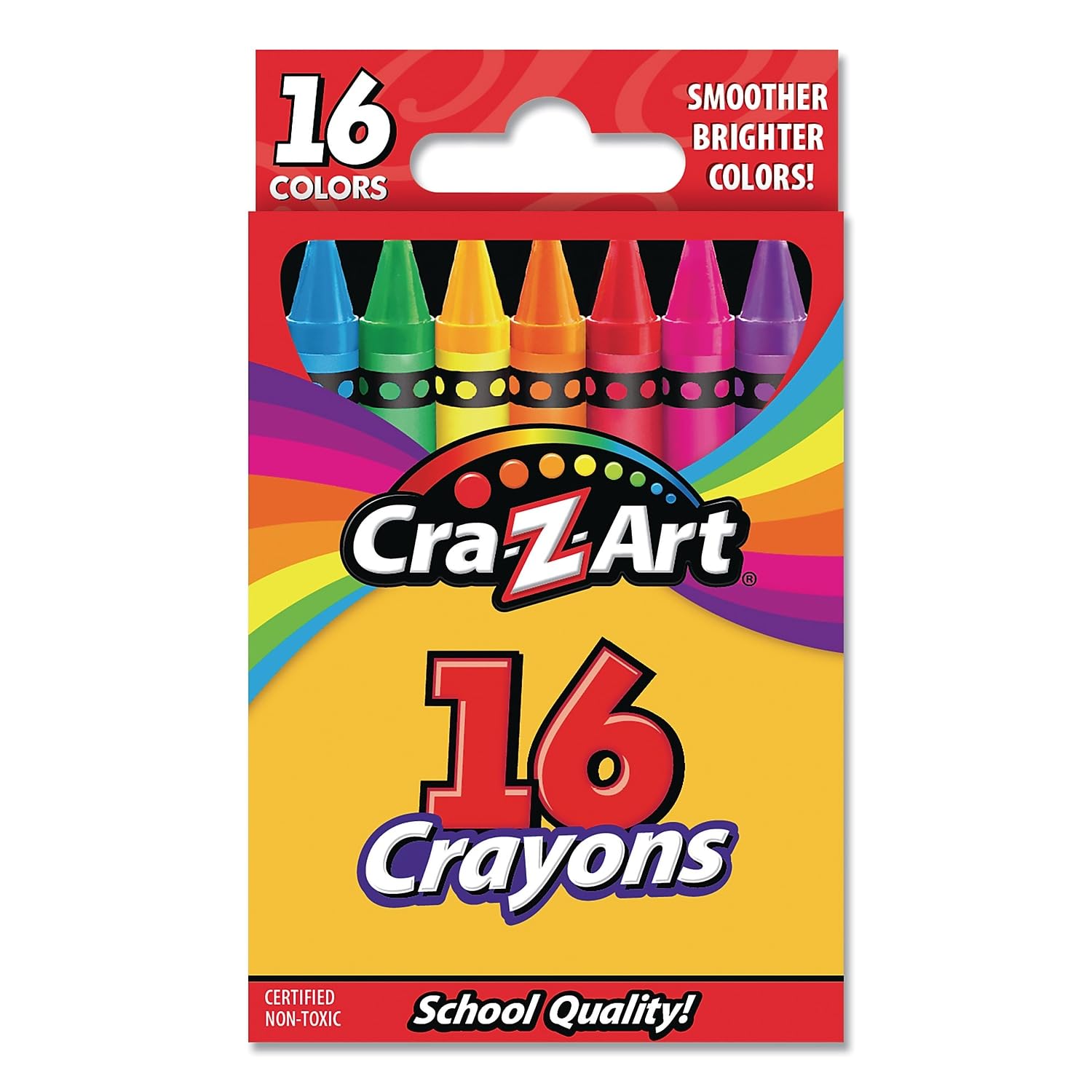 Cra-Z-Art 16ct Crayons, Back to School Supplies, Box of Crayons for Creative Drawing Fun, Ages 3 and Up