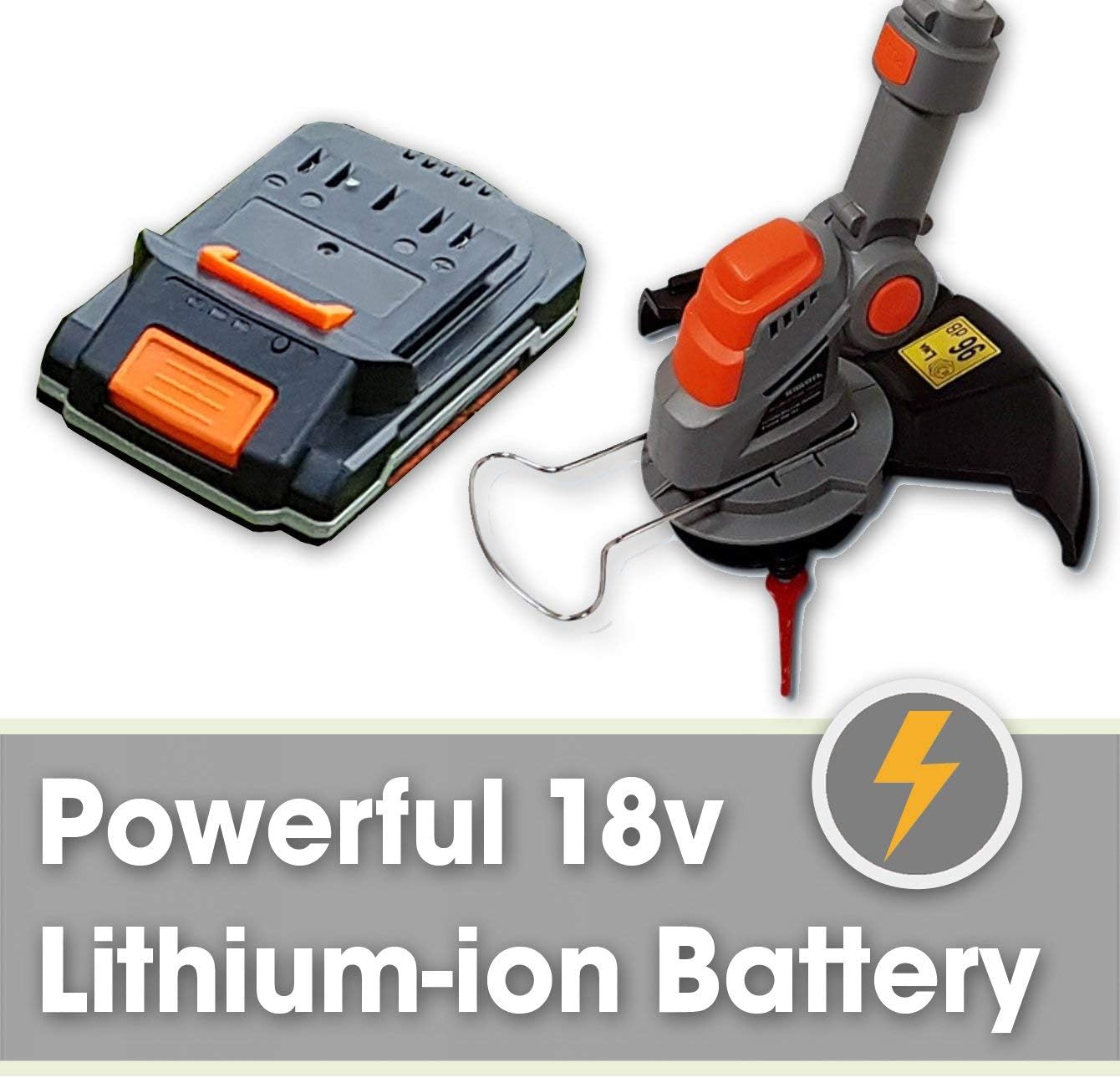 Super Saturday Terratek Cordless Strimmer 18V 20V Max Lithium Ion