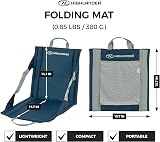 Highlander Outdoor Sit Mat Portable Seat With Back Support Lightweight 380g view 2