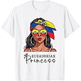 Ecuadorian Souvenirs Products Woman Flag Princess Ecuador T-Shirt