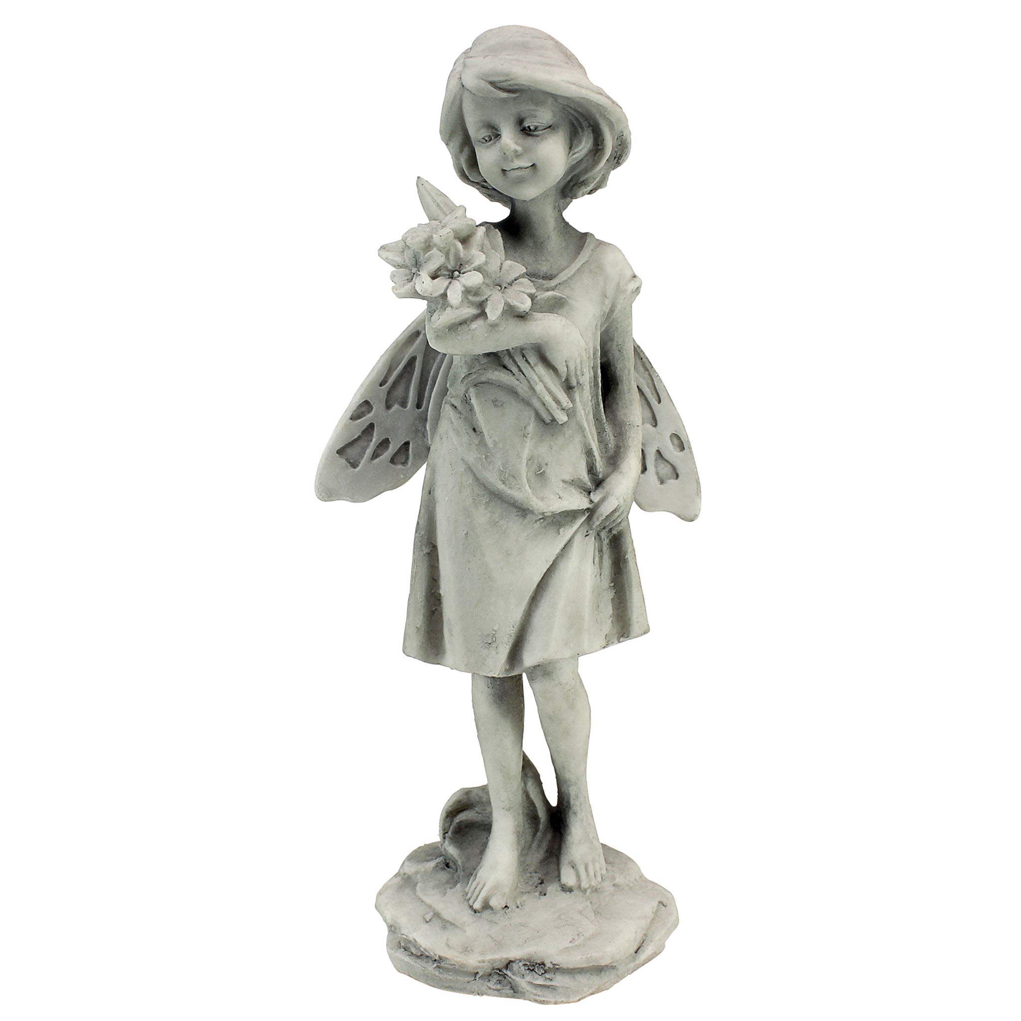 Design Toscano Rose Garden Fairy with Flowers Statue