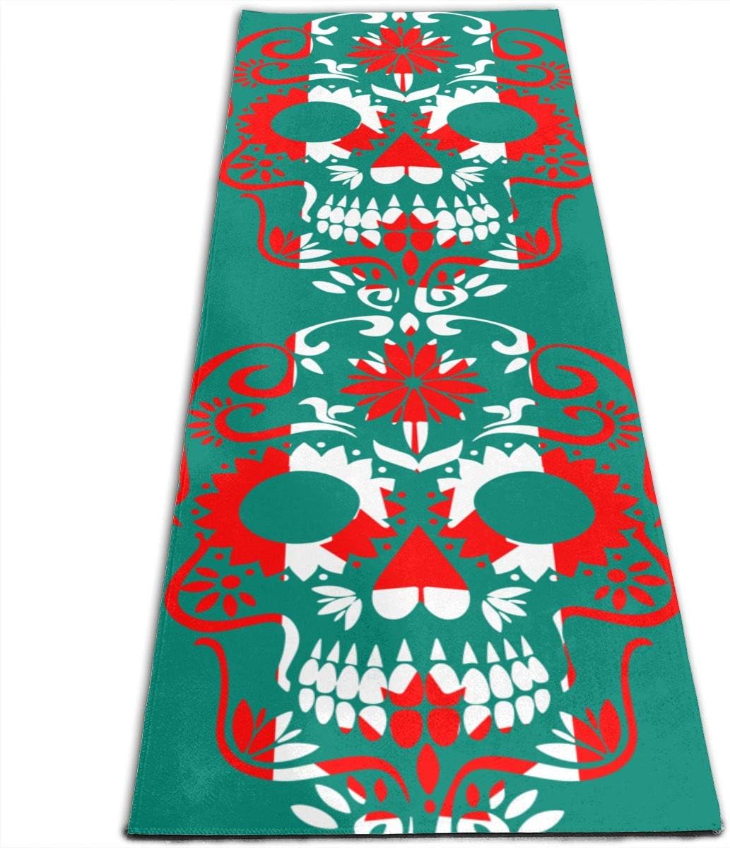 skull yoga mat