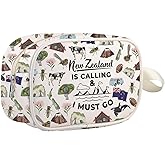 TIIMG New Zealand Inspired Gift New Zealand Lover Cosmetic Bag Summer Vacation Makeup Zipper Pouch (new zealand mb)