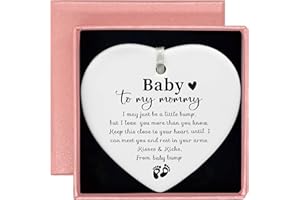 ZVMIS To My Mommy - New Mom Present From Baby Bump - Mom Appreciates Gift - Mama to Be - Pregnancy Announcement - Christmas Decor - Ceramic Ornament - Heart Shaped Sign Plaque Keepsake