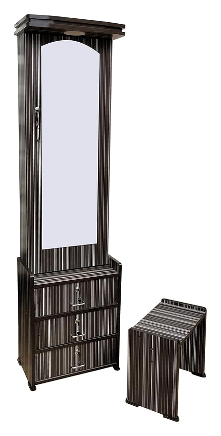 Hudson Mark Beuzha Dressing Table with Mirror & Stool in Designer Color