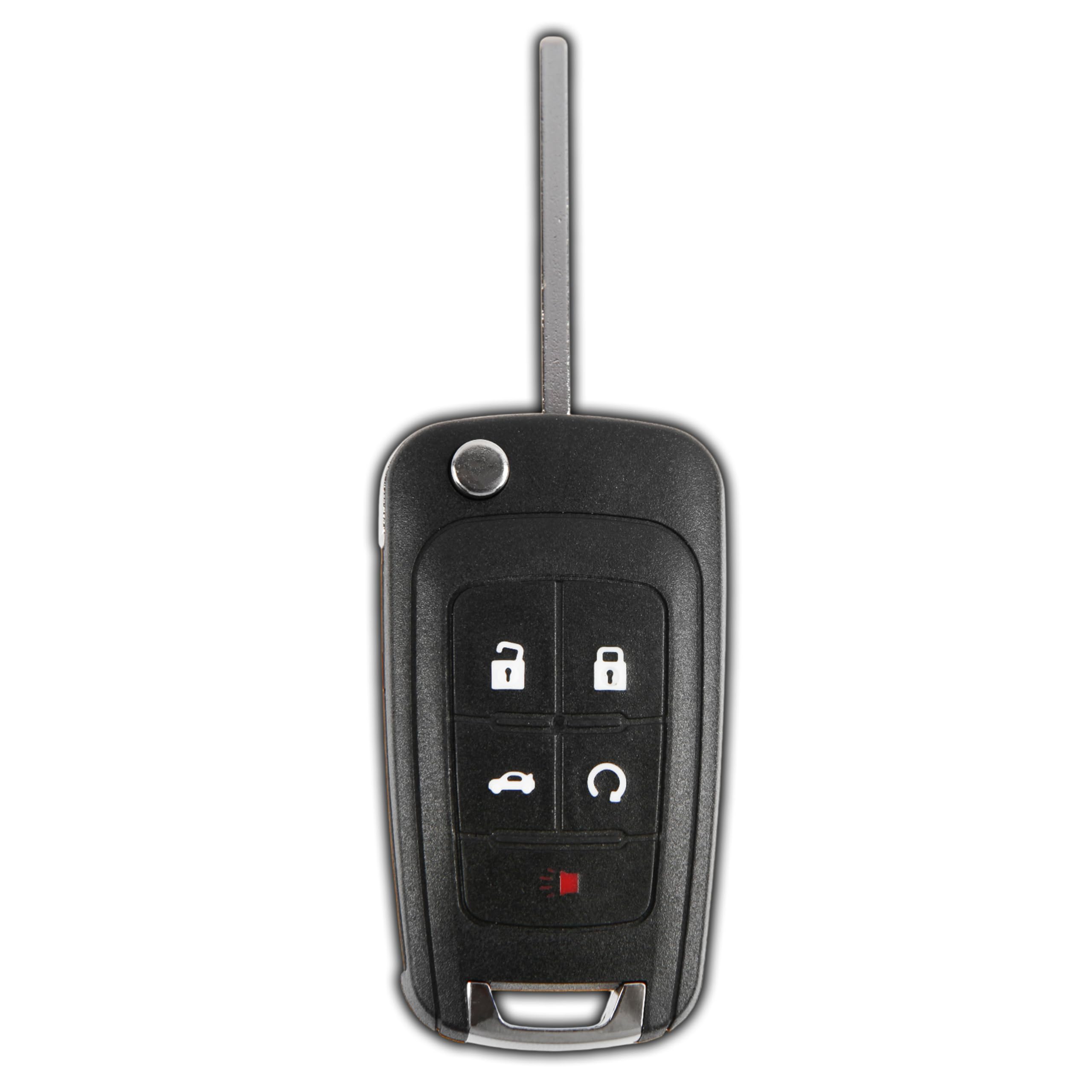 KeylessOption Llavero de repuesto para Buick Encore Chevrolet Chevy Camaro Equinox Impala Malibu GMC Terrain 2010-2019, 5 botones OHT01060512