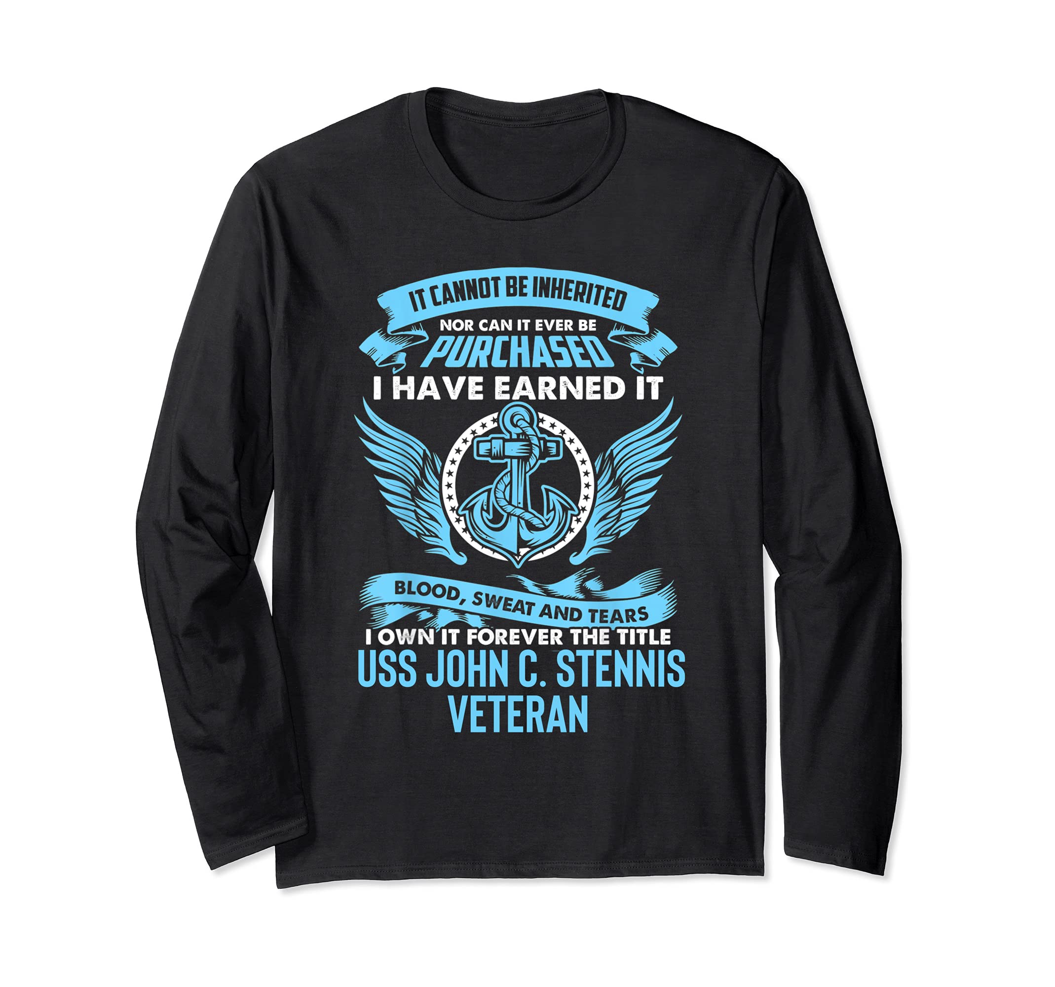 USS John C. Stennis CVN-74 Aircraft Carrier Long Sleeve T-Shirt