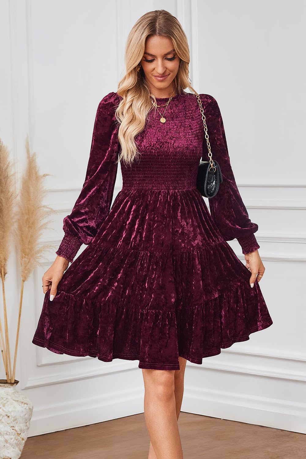 Newshows Velvet Dress