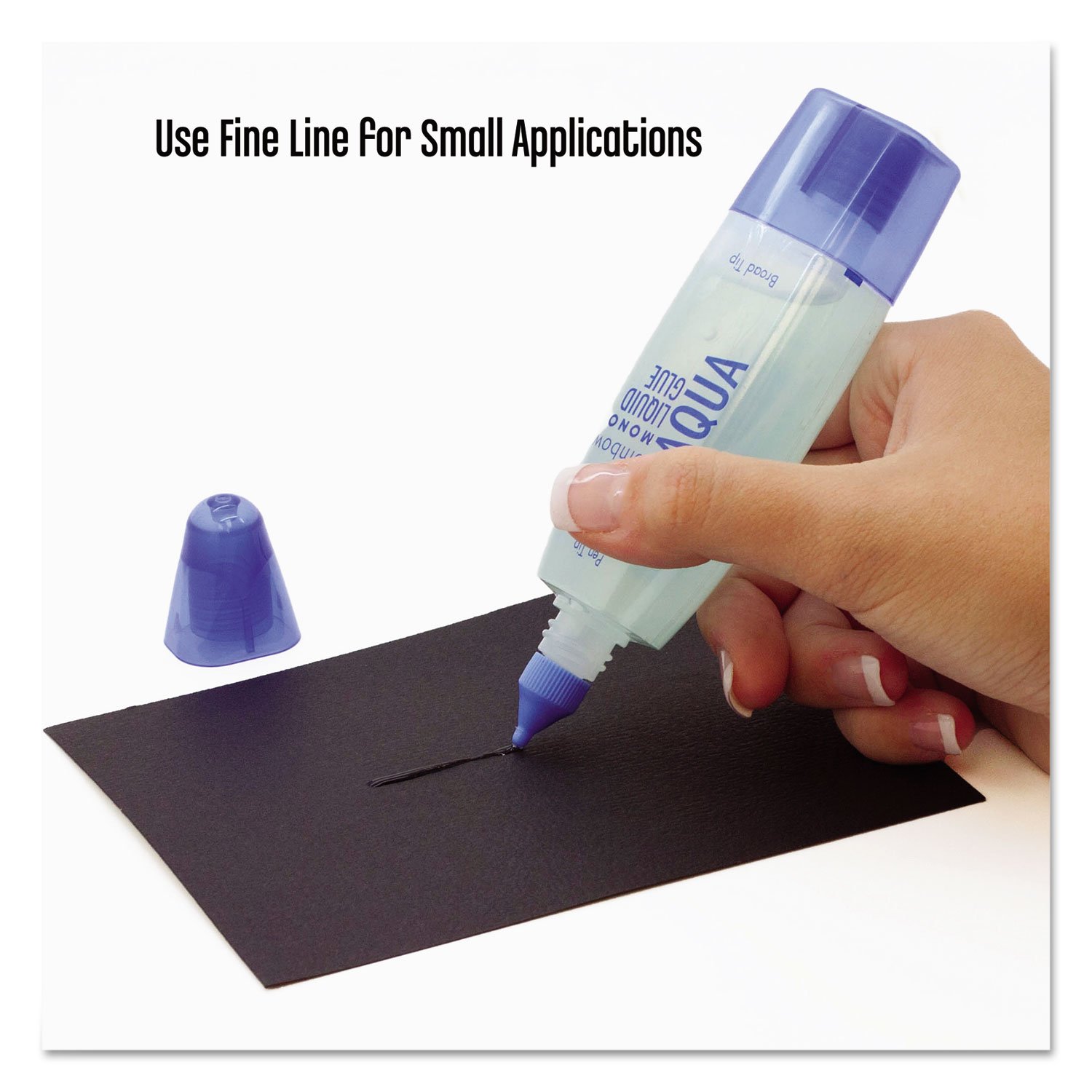Tombow 52180 MONO Aqua Liquid Glue, 1.69 Ounce, 1-Pack. Dual Tip Dispenser for Precise to Full Coverage Application that Dries Clear.
