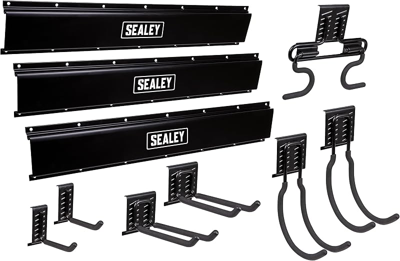 Sealey APHKIT2 10pc Ultimate Multipurpose Storage Hook Kit - Garage Shed Home