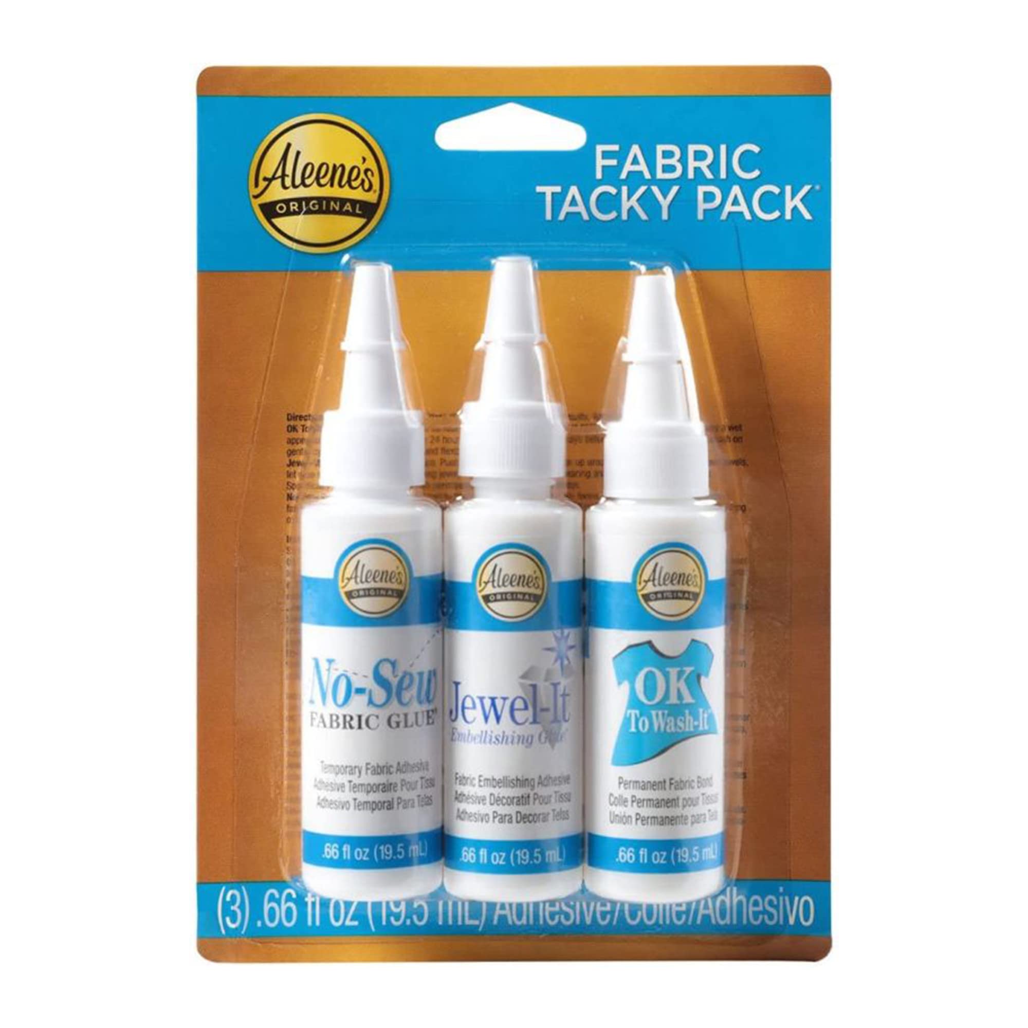 Aleene's Premium Glue Aleene's Fabric Tacky Glue Trial Pack 3pcs, 3 Pack