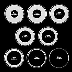 Utron 180P Clear Plastic Coin Capsules, Dollar Coin