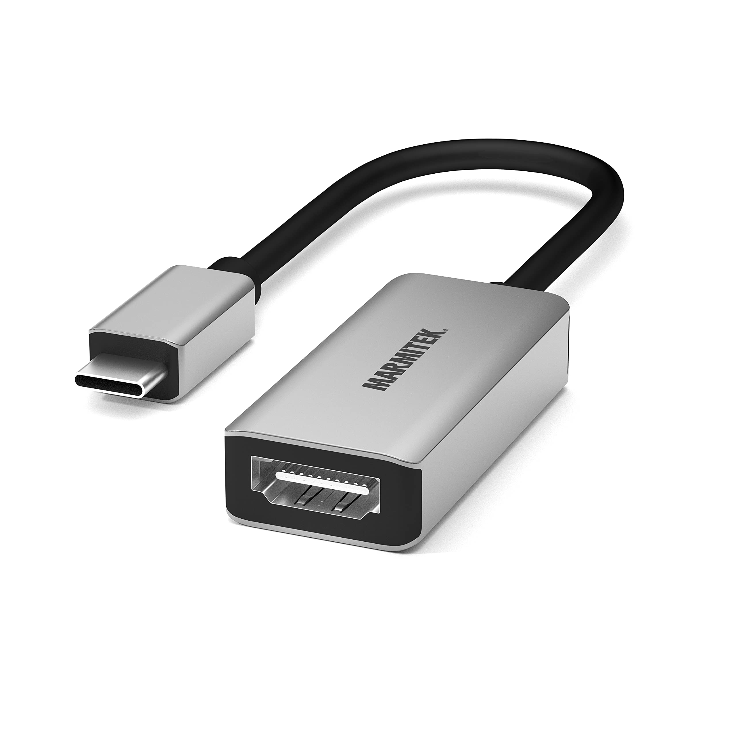 USB C to HDMI 4K60 Adapter Cable - Marmitek UH20 - Connect Thunderbolt 3 to a HDMI input - Connect your MacBook/Chromebook to a TV or screen - HDR - HDMI 2.0b - USBC converter