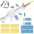 JOFUNTECH Toy Guns with Full Auto & Manual,M4 Foam Blaster Assault Rifle,Realistic Sniper Rifle with 40 Soft Bullets & 2 Magazines, Electric Automatic Toys Gun Gifts for Kids Ages 8-12
