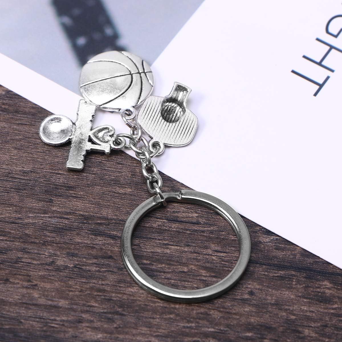 NUOBESTY Sports Keyring Basketball Metal Pendant Birthday Graduation Gifts, Wie Gezeigt, 7x2,5x0,5 cm - Image 5