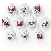 BrickTactical World War Zombie Head Pack for Minifigs
