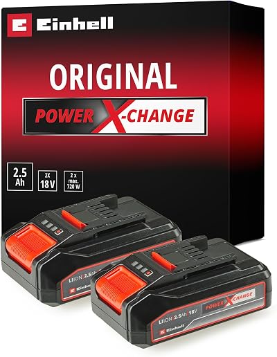 Einhell Power X-Change 18V 2.5Ah Twin Pack Batteries 2 x 2.5Ah