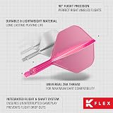 Target Darts K-Flex Integrated Flights & Shafts No.2 Pink 33mm Pack 3 view 6