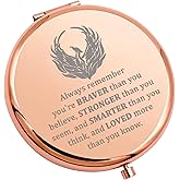 WSNANG Phoenix Makeup Mirror Rising Phoenix Gifts Phoenix Bird Pocket Mirror Inspiration Rebirth Gift Phoenix Lover Gifts (Ph