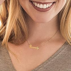 Custom Silver Name Necklace Personalized for