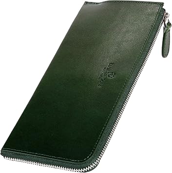 Amazon Blue Sincere 財布 メンズ 長財布 本革 イタリアンレザー 薄型 L字ラウンドファスナー スキミング防止 Ykkファスナー カード8枚 極薄0 8 ギフトボックス付き Ilw1 ディープグリーン 財布