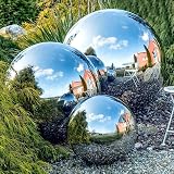 zosenda Stainless Steel Gazing Ball 50-150mm Reflective Garden Decor view 6