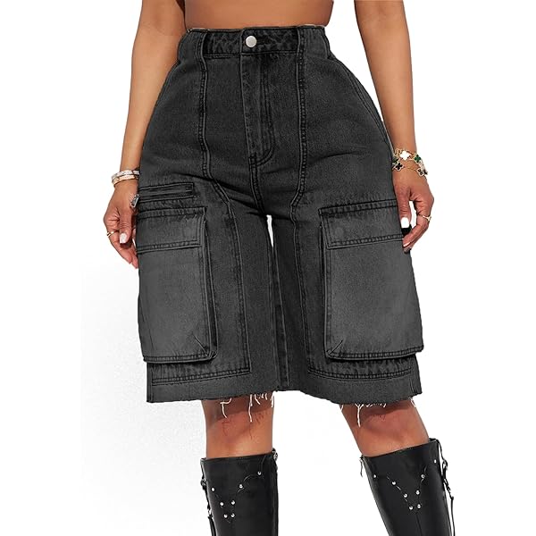 Womens Cargo Shorts Low Straight Leg Joggers - South Africa