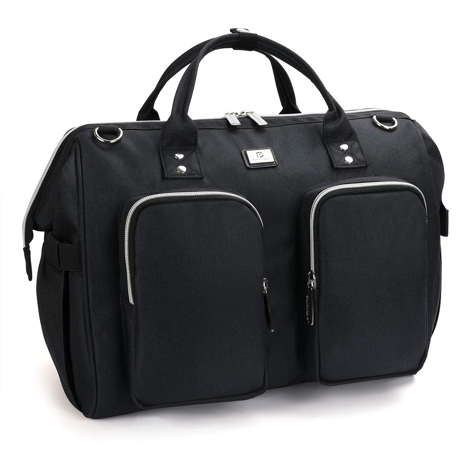 dark grey baby changing bag