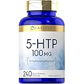Carlyle 5-HTP 100mg | 240 Capsules | 5-Hydroxtryptophan | Non-GMO & Gluten Free Supplement