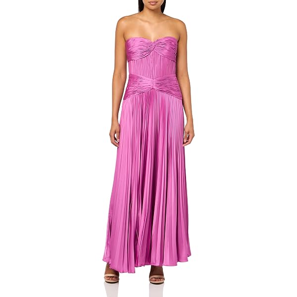 Carolyn Pleated MIDI Dress at Amazon Women's Clothing store