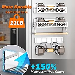 Bunoxea Spice Rack Magnetic for Refrigerator, 3