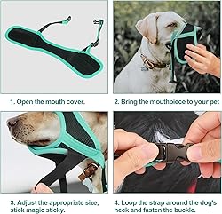 Dog Muzzle, Soft Nylon Muzzle for Small Medium