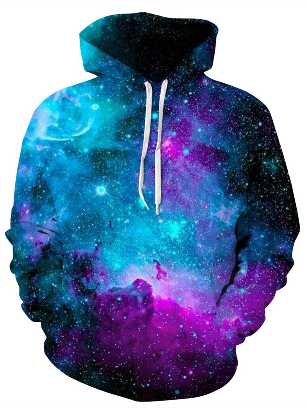 Uideazone Juniors 3D Galaxy Outer Space Graphics Hoodie Sweatshirt with Pockets