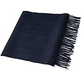 Villand Pure 100% Cashmere Scarf with Fringed Edges, Ultra Soft Large Cashmere Shawl Wrap for Women and Men