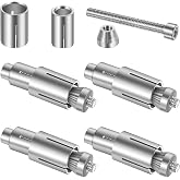 4 Pack Motorcycle Bar Ends Mounting Screw Set Universal 13mm-24mm Handlebar Expansion Screws for 7/8'' Handle Bar Grip End Caps Silder Handle Bars Plug Side Mirror Electric Dirt Bike Scooter Silver