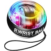 JIN BD Auto Start Wrist Ball，Gyro Ball Trainer，Wrist Exerciser，Gyroscopic | Hand &amp; Finger Strengthener with Storage Bag, Forearm Grip Trainer for Rock Climbers, Athletes &amp; Home Fitness