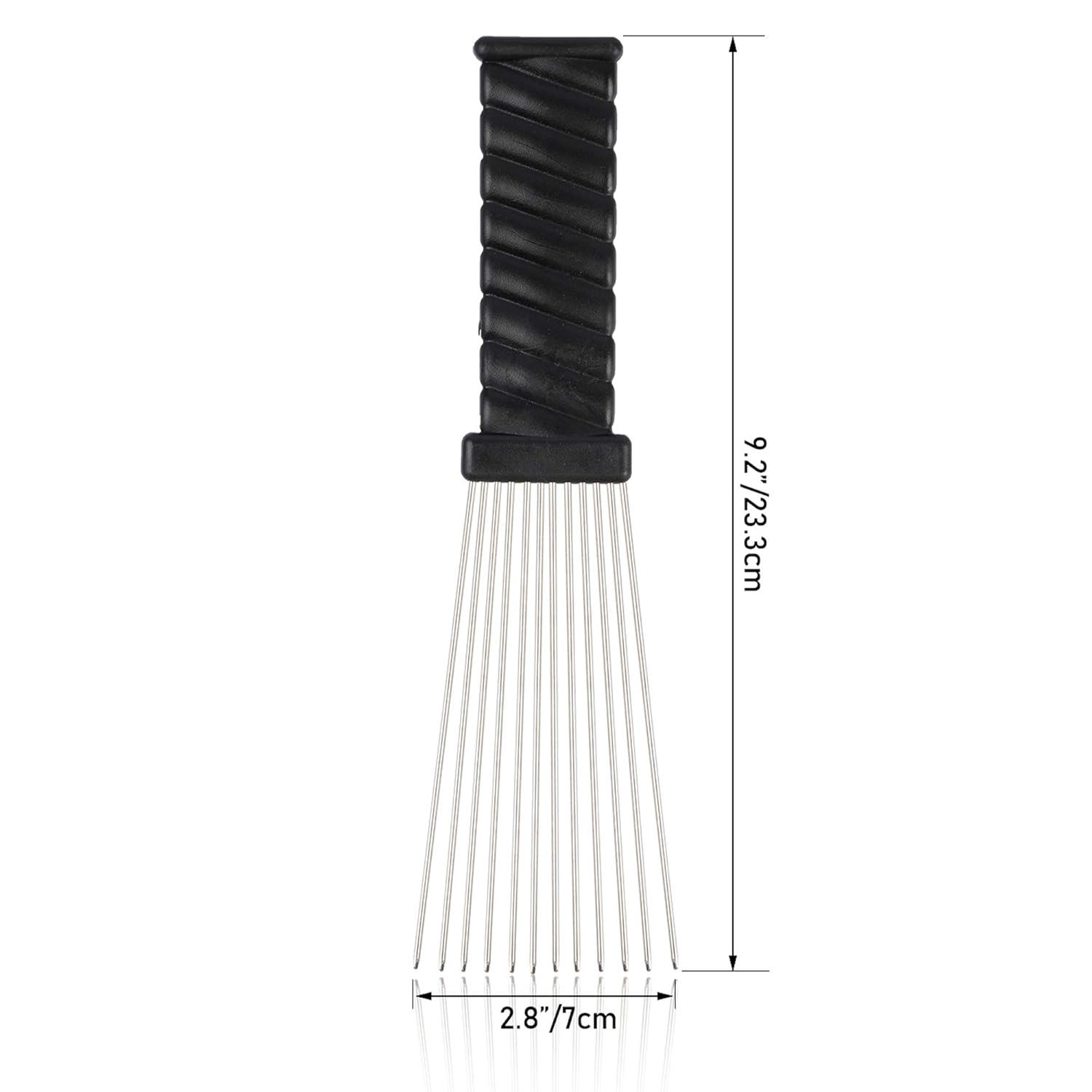 Folansy Afro Comb Metal African American Pick Comb Hairdressing Styling Tool Hair Pick for Hair Styling(Wave Style) : Beauty