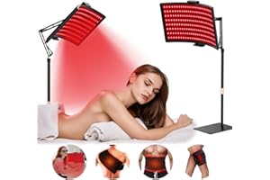 YOEYOU Red Light Therapy for Face and Body, 10-in-1 Multifunction Red Light Therapy Lamp with Stand, 660nm Red Light & 850nm Near Infrared Light Therapy Device with Red Light Therapy Belt and Stand