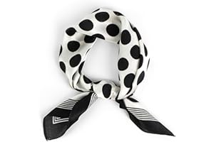 Ausolphia Mulberry Silk Scarfs Small Square Scarfs for Women 21" x 21" Lightweight Square Satin Head Scarf