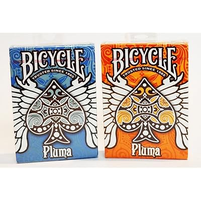 Bicycle Pluma Playing Cards Deck Set Blue Orange Togo Ubuy