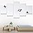 SIGNWIN 5 Panel Canvas Wall Art Birds Soaring in Sky for Home Decorations Ready to Hang - 60"x32"x5 Panels