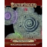 Pathfinder Flip-Mat: Arcane Dungeons, 24x30 Double-Sided | Map Dry Erase Battle Grid, for Dungeon Masters and Players